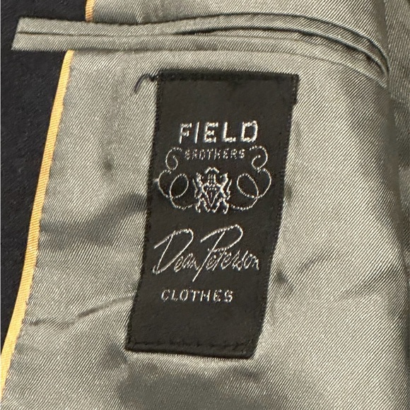 Field Brothers Dean Peterson Silk Lining Tan Wool Blazer 42R + Vest + Pants 36R - Picture 5 of 12